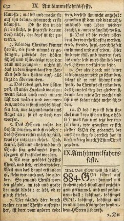 IX. Am himmelfahrts-feste
