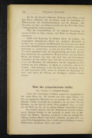 Über das sympathetische Gefühl : eine Plauderei