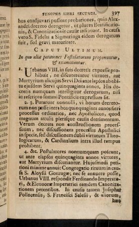 397-402, Caput Ultimum