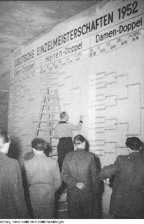 Berlin, Deutsche Einzelmeisterschaften im Tischtennis, März 1952
