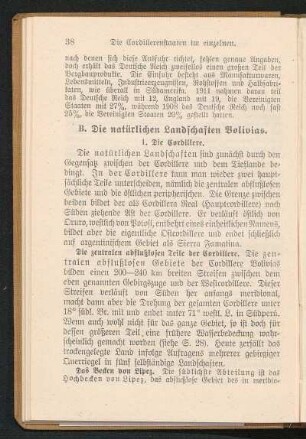B. Die natürlichen Landschaften Bolivias.