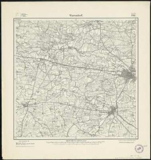 Meßtischblatt 2215 : Warendorf, 1926 : Warendorf. - Aufn. 1895, einz. Nachtr. 1926. - 1:25000. - [Berlin]: Reichsamt für Landesaufnahme, 1926. - 1 Kt.