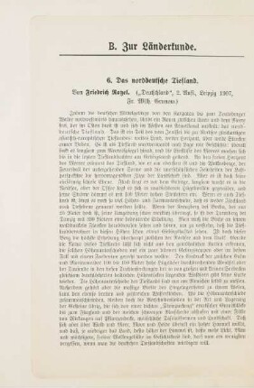 Das norddeutsche Tiefland