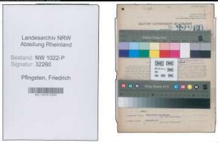 Entnazifizierung Friedrich Pfingsten , geb. 09.05.1908 (Kaufmann)