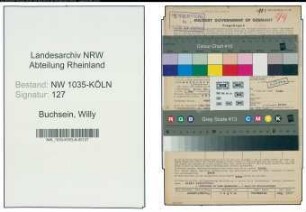 Entnazifizierung Willy Buchsein , geb. 30.08.1896 (Kaufmaennischer Angestellter)