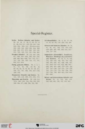 Spezial-Register