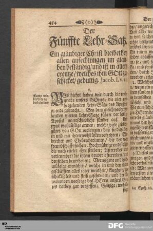 Der Fünffte Lehr-Satz.