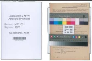 Entnazifizierung Anna Genschorek , geb. 18.01.1907 ()