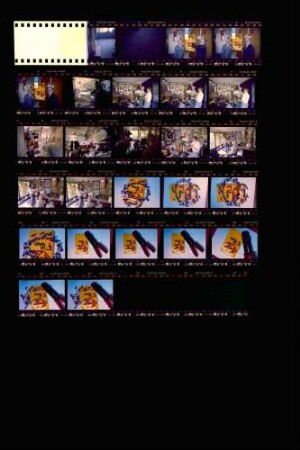 Eltefa '91 - Fachmesse für Elektrotechnik und Elektronik, 30.09.-02.10.1991, Messe Stuttgart-Killesberg: Werbeaufnahmen TV-Team zu Besuch bei Burghard Hüdig