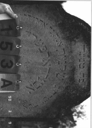 Grabstein 153 (Index: 99786110) Maße HxBxT: 180x58x11 cm: Grabstein 153A