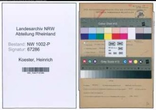 Entnazifizierung Heinrich Koester , geb. 10.12.1914 (Einkaeufer)