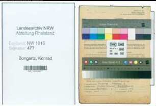 Entnazifizierung Konrad Bongartz , geb. 17.03.1896 (Bauunternehmer)