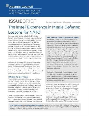 The Israeli experience in missile defense : lessons for NATO