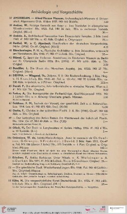 Archäologie und Vorgeschichte (Nr. 37 - 69)