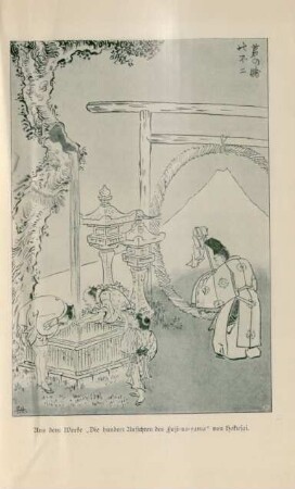 Aus dem Werke "Die hundert Ansichten des Fuji-no-yama" von Hokusai