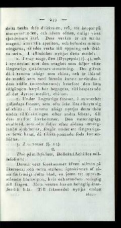 2. Thée på millefolium, Rölleka (Achillea millefolium).