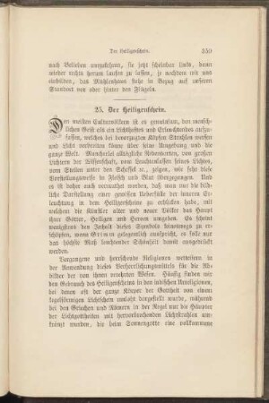 25. Der Heiligenschein.