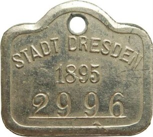 Dresden - Hundemarke Nr. 2996