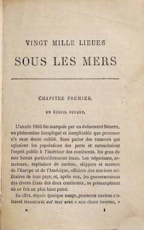 Vingt mille lieues sous les mers, 1.