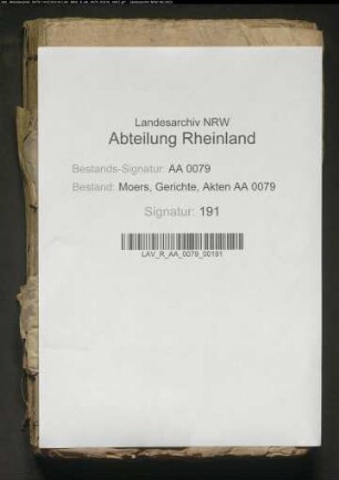Freiherr von Cloudt zu Lauersfort gegen verwitwete Freifrau von Merode zu Merveldt wegen der Höfe Schertjens und Hansumb im Gericht Krefeld, Bd. I