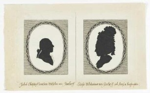 Doppelbildnis des Jakob Christoph Joachim Wilhelm von Imhoff und der Luisa Wilhelmina von Imhoff