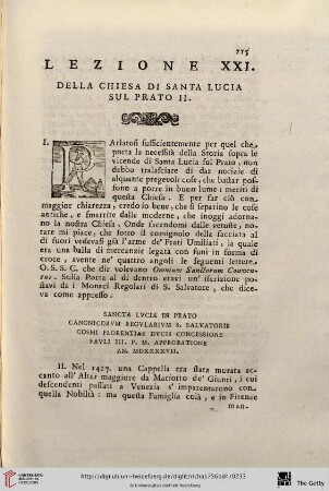 Lezione XXI.