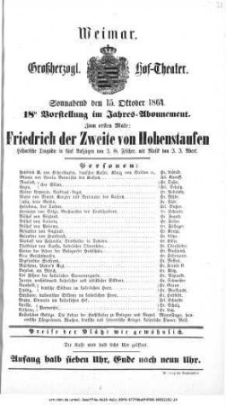 Friedrich der Zweite von Hohenstaufen