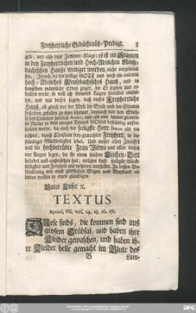 Textus Apocal. VII. vers. 14. 15. 16. 17.