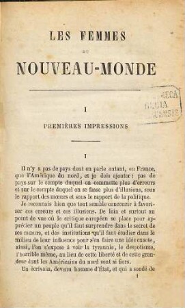 Les Femmes du Nouveau-Monde