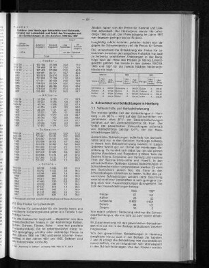 Tabelle 1: Zufuhren zum Hamburger Schlachthof und Viehmarkt, Versand von Lebendvieh und Anteil des Versandes und der Schlachtungen an den Zufuhren 1960 bis 1967