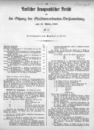 No. 11, 18. März 1897
