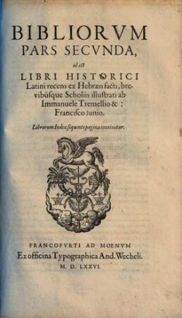 Testamenti Veteris Biblia Sacra, sive Libri Canonici, Priscae Iudaeorum Ecclesiae A Deo Traditi, 4. Prophetici Libri Omnes