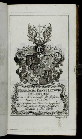 Herr Georg Ernst Ludwig Preuschen[...] - Herr Ioh. Wilhelm Summermann[...]