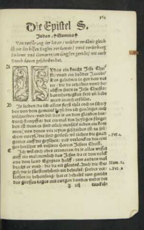 Die Epistel S. Judas.