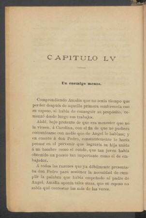 Capítulo LV - Un enemigo menos.