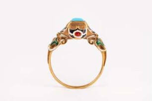Goldener Fingerring mit Türkis der Pfalzgräfin Dorothea Sabina von Pfalz-Neuburg (1576-1598)