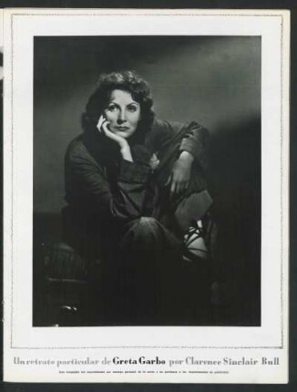 Un retrato particular de Greta Garbo por Clarence Sinclair Bull