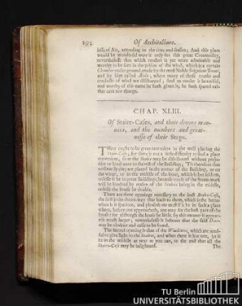 Chap. XLIII. Of Staire-Cafes, and their divers manners, and the numbers and greatnesse of their Steps.