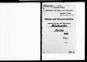 Mönchweiler: Instandsetzung der Kirche