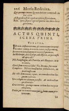 107-132, Moria Rediviva, Actus Quinti