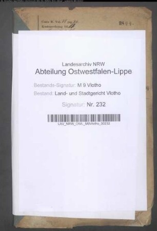 Erblasser: Johanning, Justine Margarethe, geb. Dirckse; Ehepartner: Johanning, Johann Heinrich: