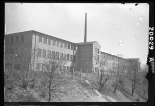Warburg: Konservenfabrik, Teilansicht Südseite, von Westen her gesehen