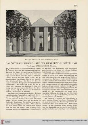 Das Österreichische Haus der Werkbund-Ausstellung
