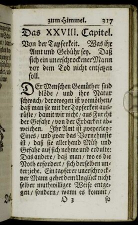 Das XXVIII. Capitel. Von der Tapferkeit.[...]