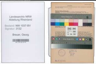 Entnazifizierung Georg Breuer , geb. 20.07.1914 (Arbeiter)