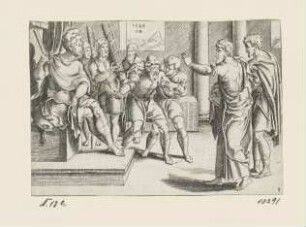 Erblindung des Elymas, Blatt 8 der Folge "Apostelgeschichte"