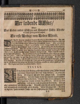 Der leidende Jesus/ Oder: Das Leiden unsers Herrn ...