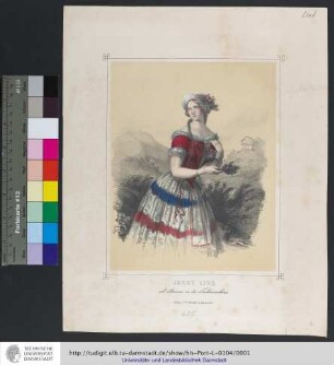 Jenny Lind als Amine in der Nachtwandlerin