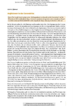 Anglizismen in der Coronakrise