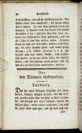 1. Laubholz.